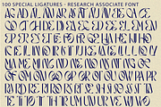 RESEARCH ASSOCIATE - LUXURY FONT, a Sans Serif Font by 177Studio (Thumbnail 7 of 8)