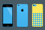 iPhone 5c PSD Pack, a Product Mockup by Mousecrafters (Thumbnail 3 of 5)