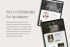 Showit Website Template Audrina