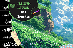 134 Premium Nature Brushes