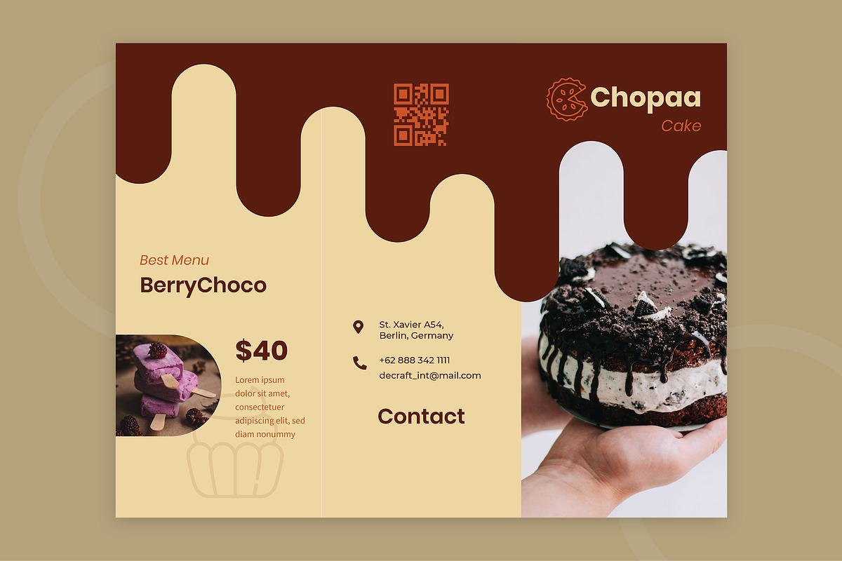 Trifold Food, a Flyer Template by TMint Play