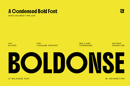 UT Boldonse - A Bold Condensed Font