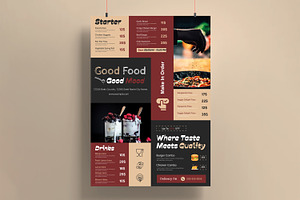 Food Menu Template Design, a Flyer Template by MightyDesign