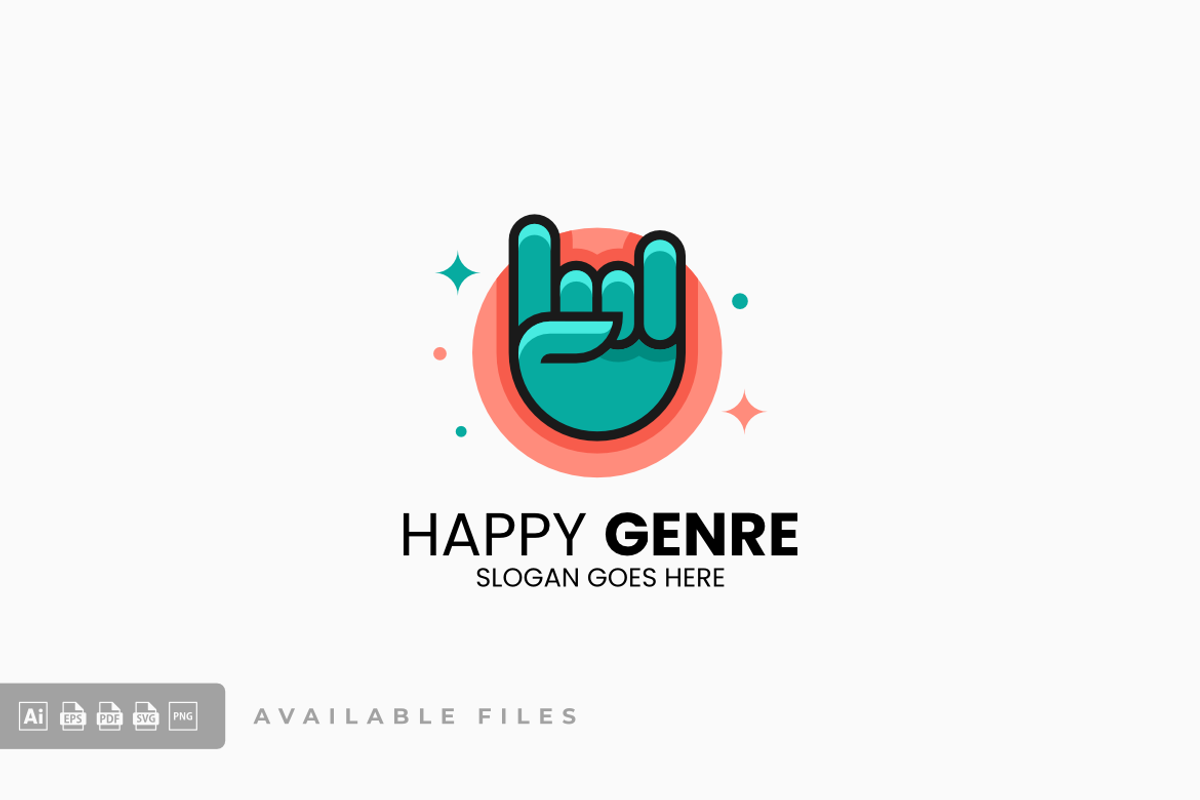 Happy Genre Simple Mascot Logo, a Branding & Logo Template by ivan_artnivora