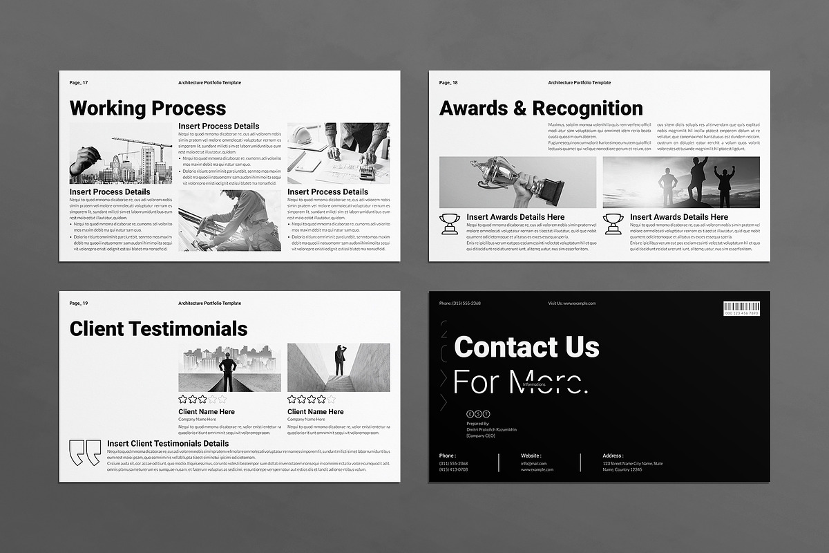 Architecture Portfolio Presentation, a Presentation Template by E-Type (Photo 6 of 6)