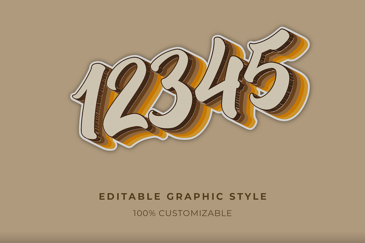 Retro Layered Script Text Effect preview 2