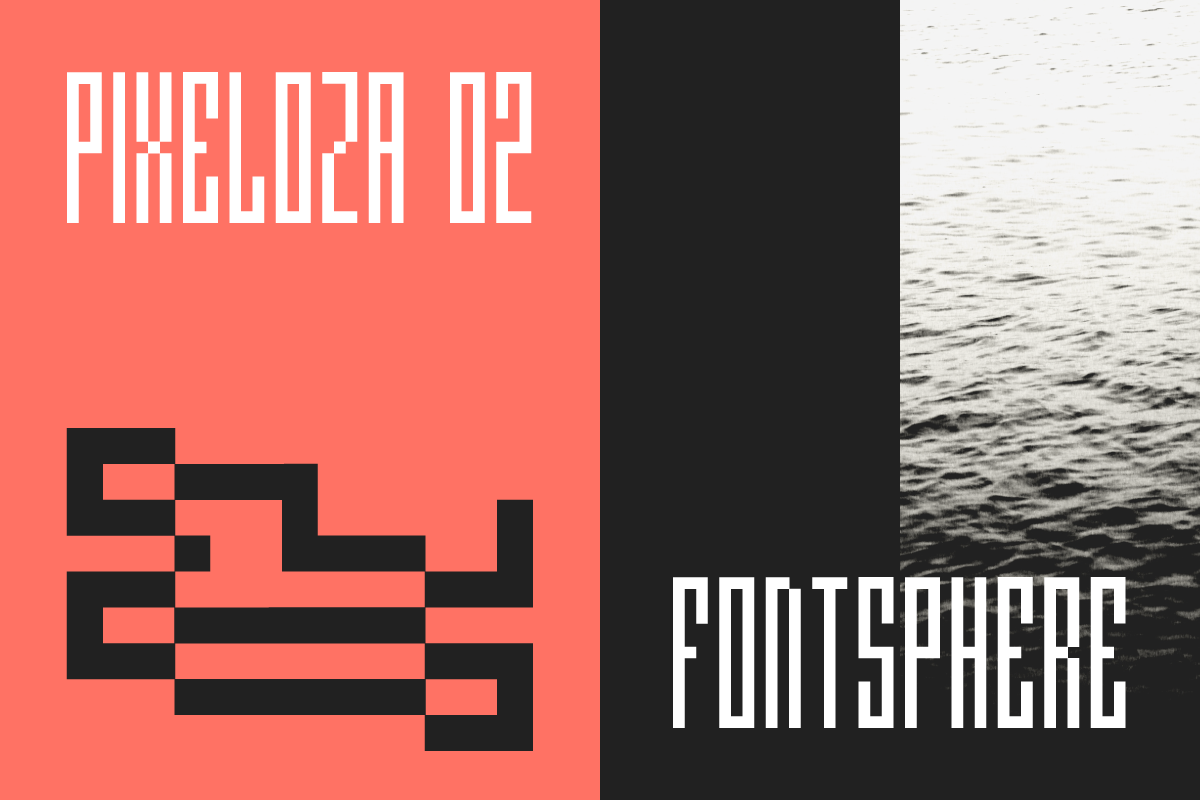 Pixeloza 02 ( FREE Style ), a Font by Fontsphere (Photo 3 of 7)