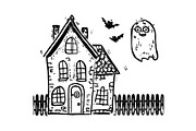 Halloween Ghost & Skeleton Art, an Illustration by hafijul (Thumbnail 26 of 26)