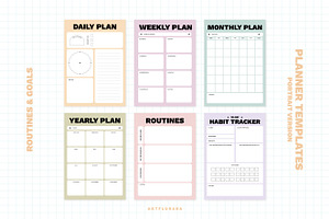 Routines & Goal Planner Set