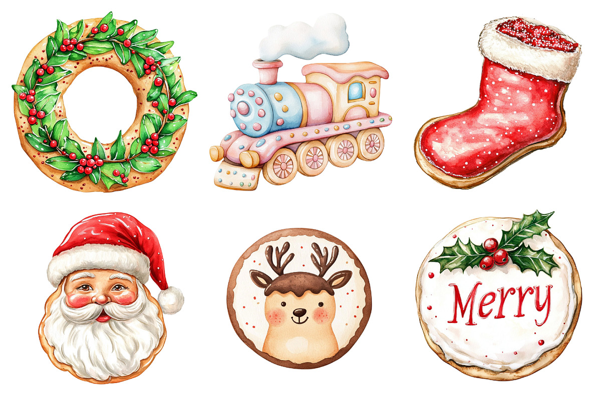 Christmas Cookies Clipart, an Illustration by Daily.Designs (Photo 4 of 5)