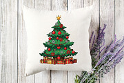 Christmas Tree Clip Art, an Illustration by Designking (Thumbnail 3 of 4)