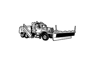 Snowplow - snow removal - Special, a Transportation Illustration by Digital-Clipart