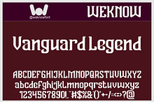 Vanguard Legend font