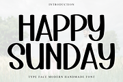 Happy Sunday, a Sans Serif Font by FreshTypeINK (Thumbnail 1 of 7)