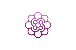 flower community people outline logo, a Branding & Logo Template by Rasagama Studio