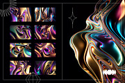 Liquid Metal | Iridescent Pack, a Texture Graphic by Ckybe's Corner (Thumbnail 8 of 8)