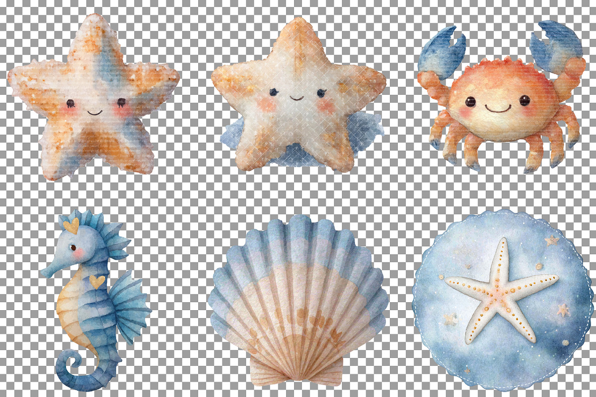 Undersea watercolor clipart, an Illustration by Sublimation Artist (Photo 4 of 7)