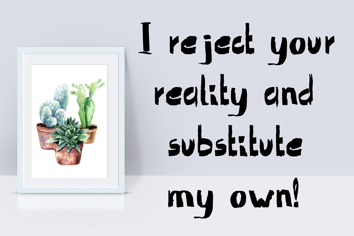 Ragged. Handwritten font. preview 4