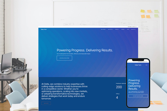 Delta - Squarespace Template preview 5