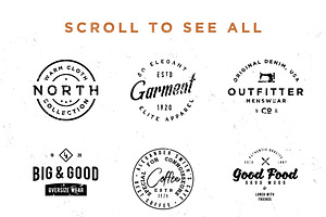 100 VINTAGE LOGO TEMPLATES