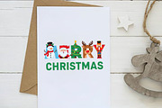 Retro Merry Christmas Png, an Illustration by Dream Creation (Thumbnail 2 of 5)