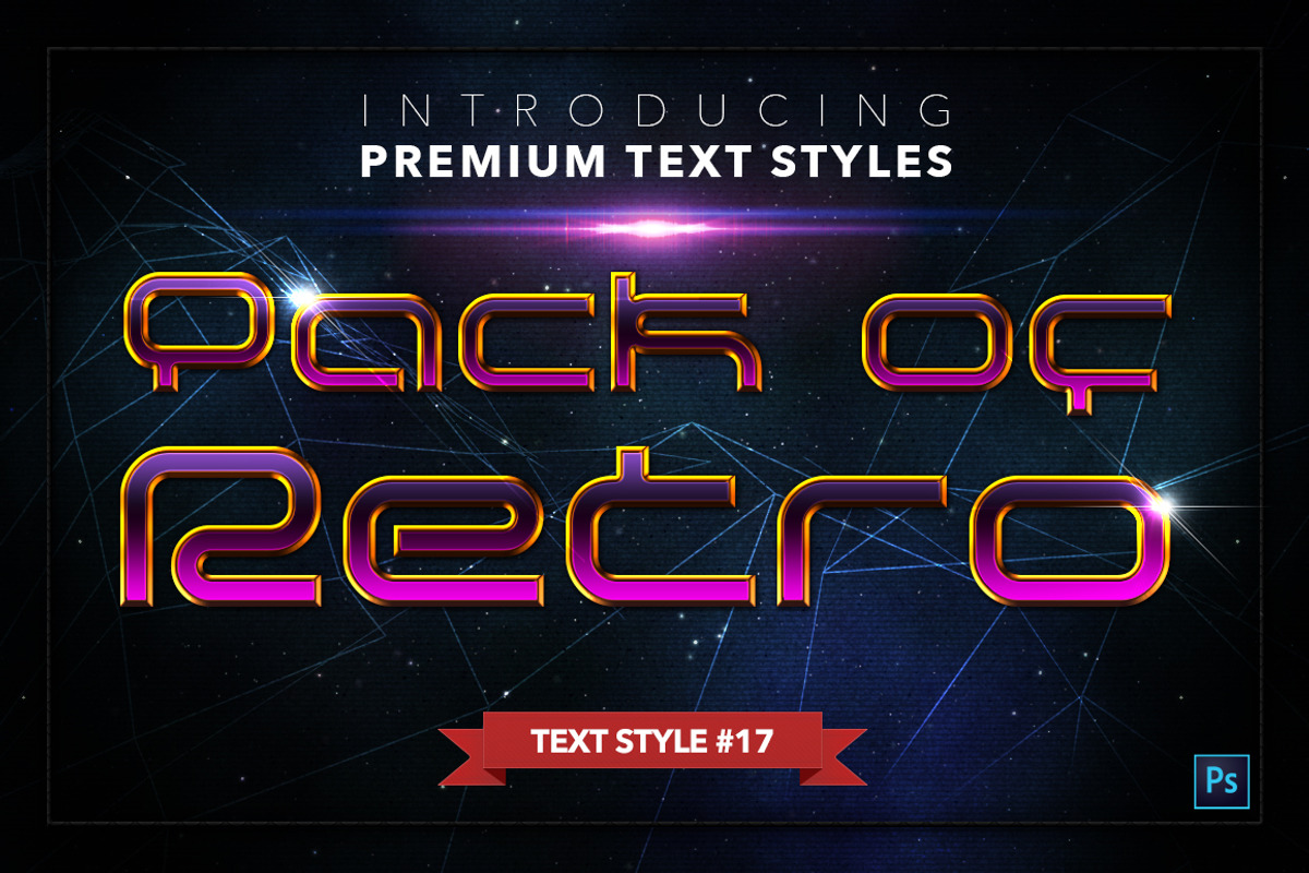 Retro #2 - 17 Text Styles, a Layer Style Add-On by Jonas Stensgaard (Photo 18 of 20)