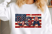 Patchwork USA Flag Png, a Seasonal Illustration by Canvas Craft (Thumbnail 4 of 6)