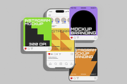 Instagram Mockup, an Advertising Mockup by Unerispace (Thumbnail 4 of 4)
