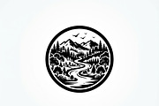 60 Eco Globe Landscape Silhouette, a Technology Illustration by Amazin_art (Thumbnail 43 of 49)