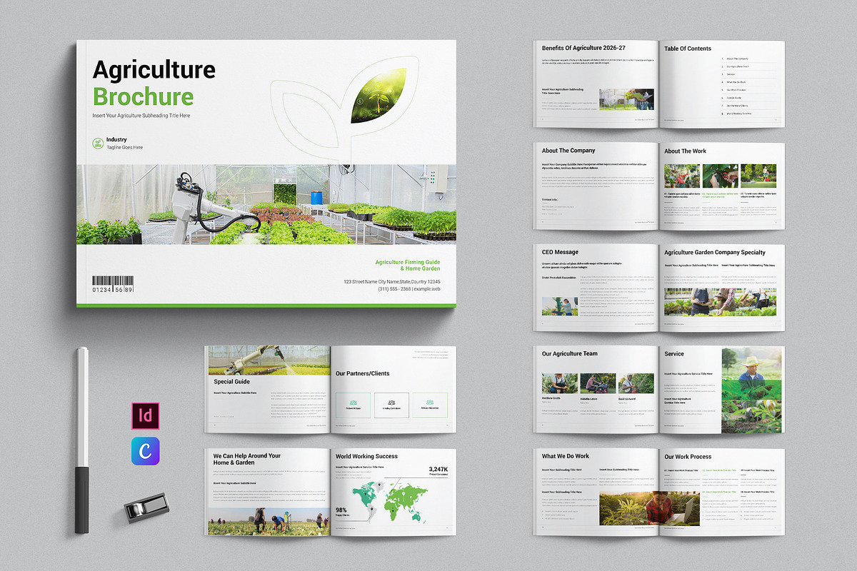Agriculture Brochure Landscape, a Brochure Template by E-Type (Photo 1 of 7)