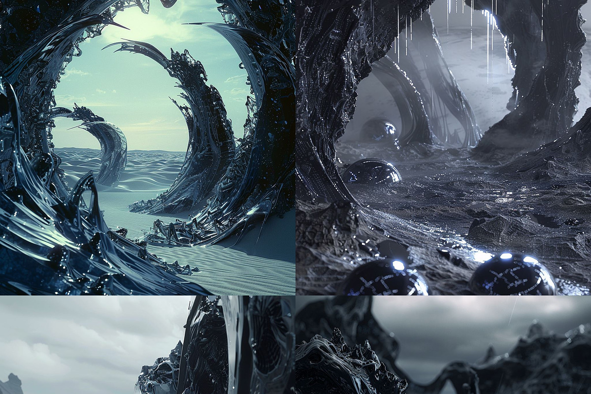 439 MJ Dark Sci-fi Prompts: Vol 4, a Background Graphic by Sevenstyles (Photo 15 of 16)