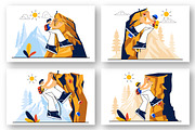 10 Rock Climbing Illustration, a Sport Illustration by denayunebgt (Thumbnail 3 of 4)
