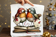 Valentine Couple Birds Clipart, an Illustration by OK Design (Thumbnail 5 of 6)