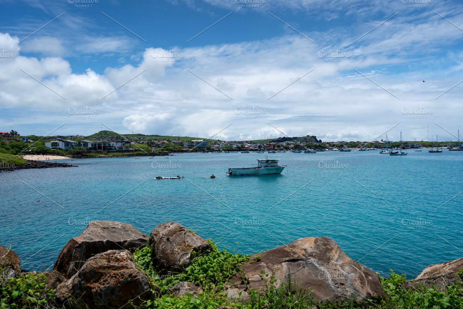 Puerto Baquerizo Moreno, a peaceful port in San Cristobal, a Nature Photo by GoodGoods