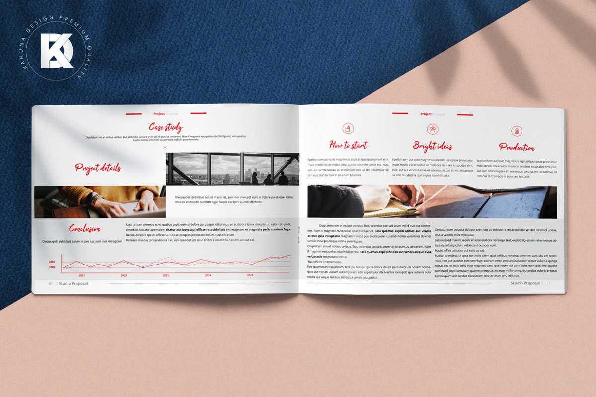 Red Project Proposal Landscape, a Stationery Template by Kahuna Design