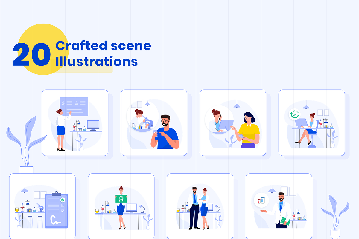 Science and Laboratory Illustrations, a Templates & Theme by Graphicdunk (Photo 4 of 4)