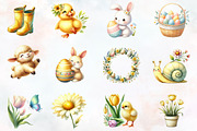 Simple Easter & Spring Clipart, an Illustration by RobertsArt (Thumbnail 2 of 7)