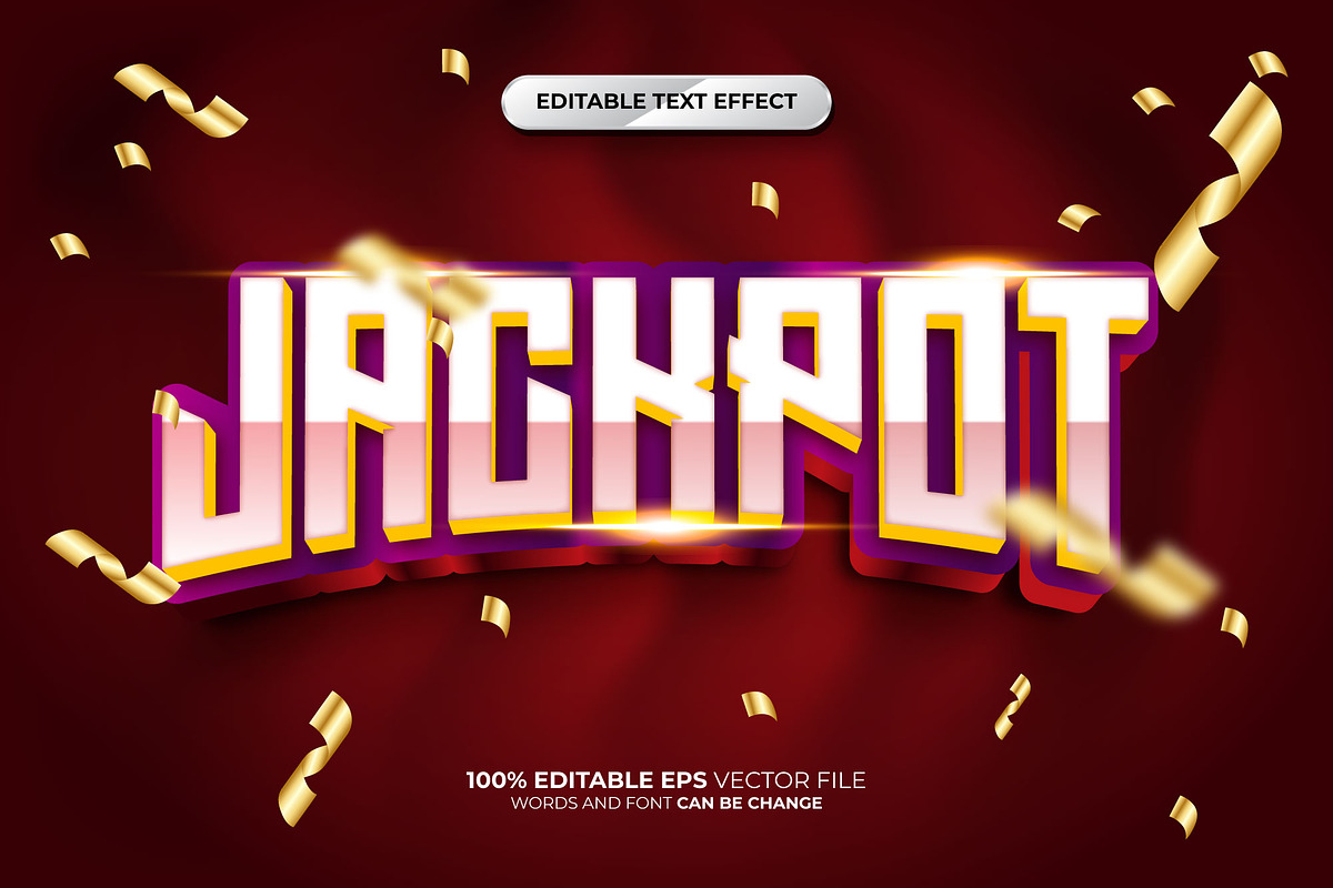 Jackpot 3D Editable Text Effect, a Layer Style Add-On by Md Jahidul99 (Photo 2 of 2)