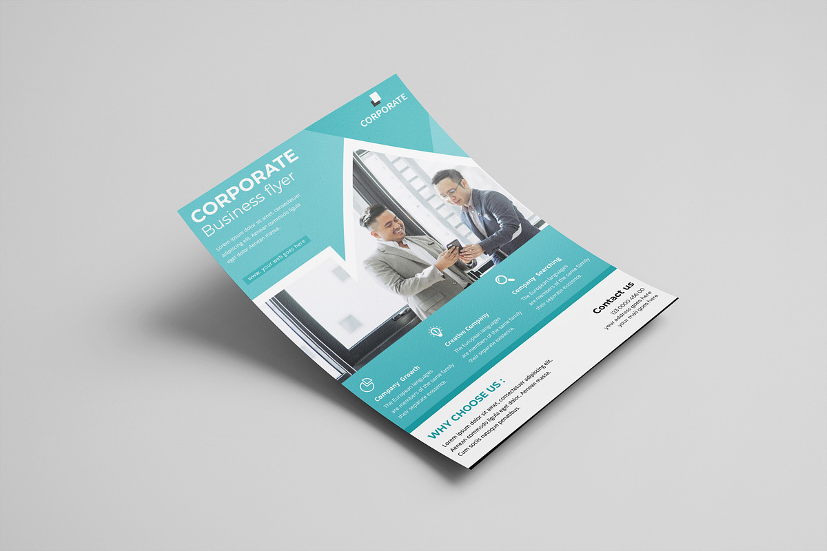 Corporate Flyer Template, a Flyer Template by UI_Expert (Photo 1 of 3)
