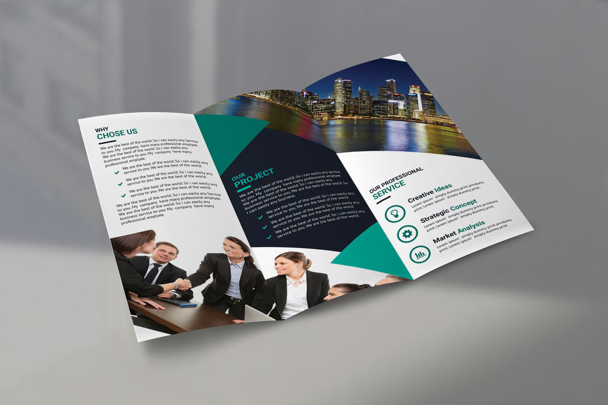 Celestial corporate trifold-brochure, a Brochure Template by A.Lamprianidis (Photo 3 of 15)
