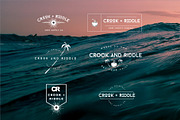 Vintage Surf Logo Badges Set, a Templates & Theme by Aloha Philly (Thumbnail 3 of 3)