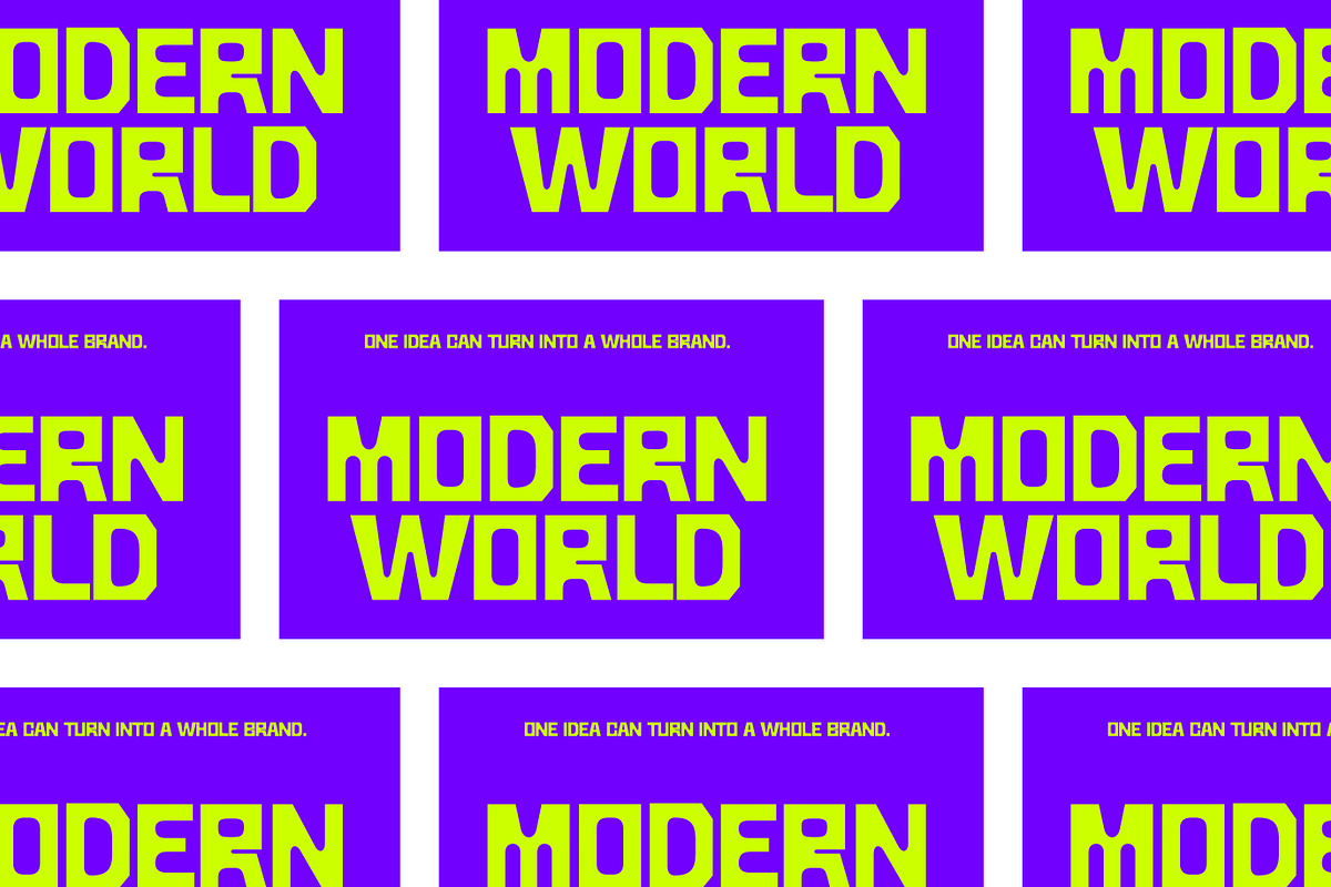 Rayakan - Geometric Display, a Sans Serif Font by Muflieart (Photo 9 of 13)