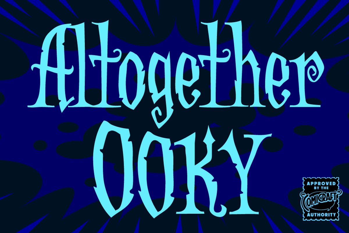 Altogether Ooky - creepy spooky font