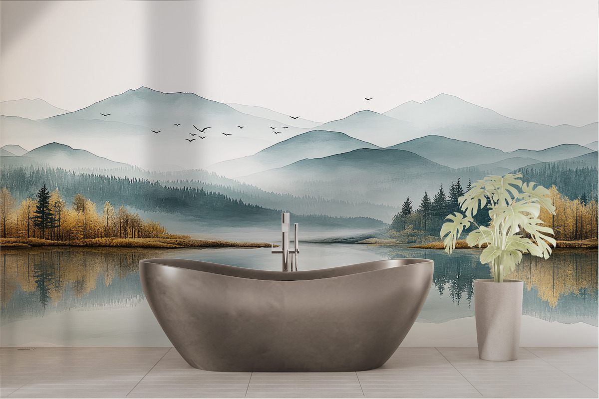 Abstract landscape art wallpaper, a Decorative Illustration by fei long (Photo 3 of 10)