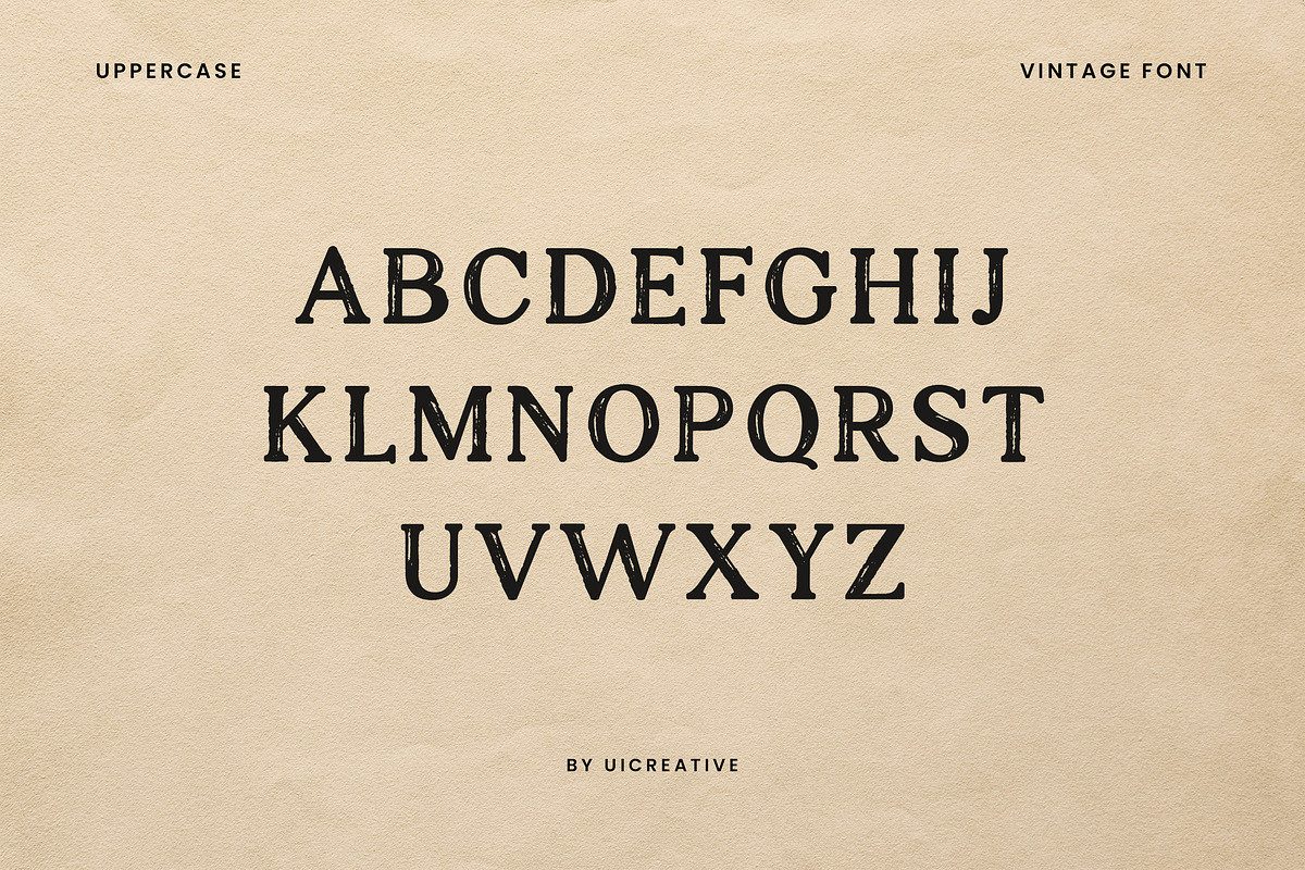 Hanoverians Vintage Font, a Serif Font by UICreative (Photo 3 of 4)