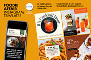 Foodie Affair Instagram Templates, a Social Media Template by Spark Design (Thumbnail 1 of 3)