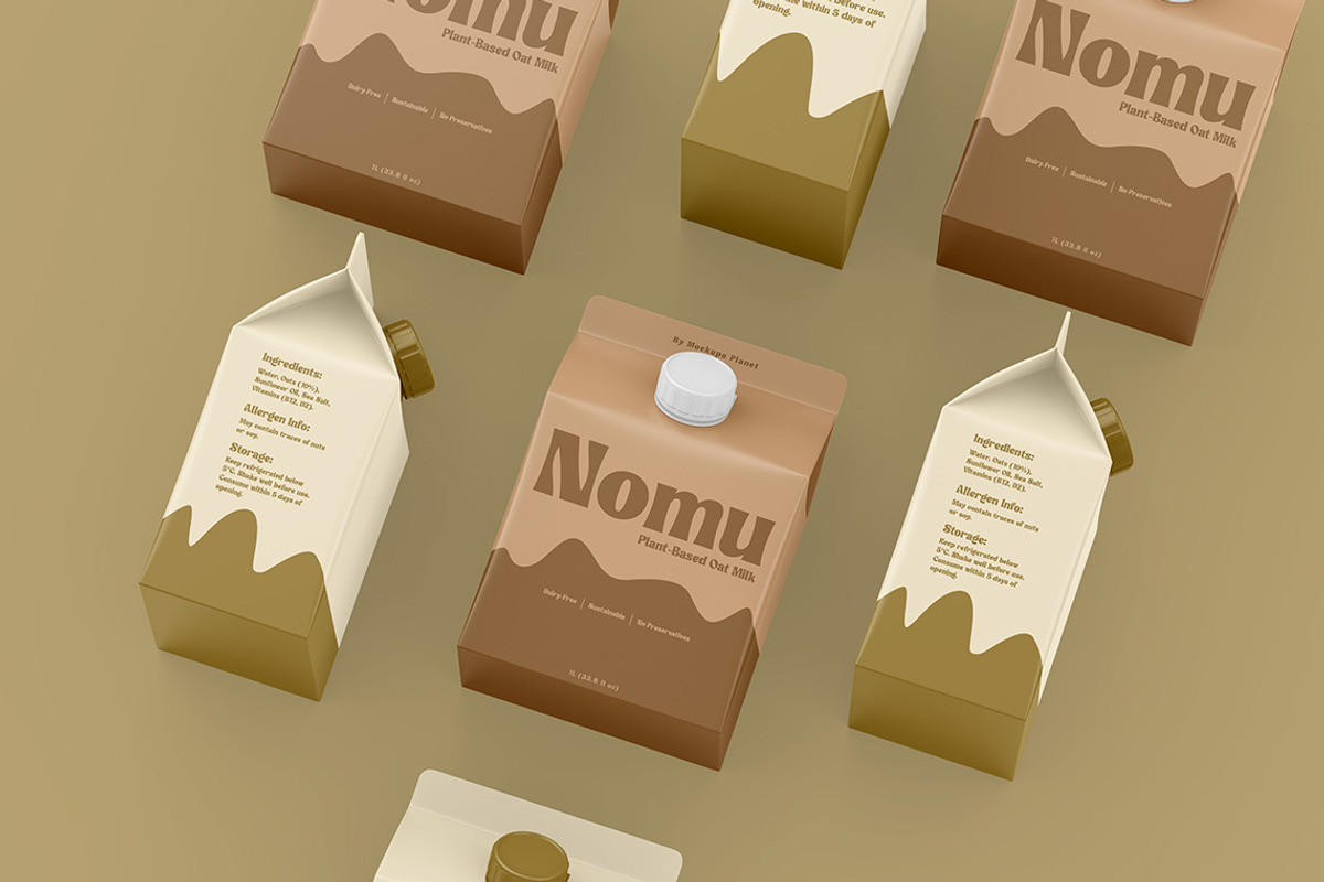 Milk Carton Mockups, a Mockup by Mockups Planet (Photo 5 of 5)