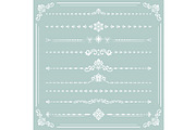 Vintage Big Set of Horizonyal Vector, a Decorative Illustration by FineArtStudio (Thumbnail 1 of 3)
