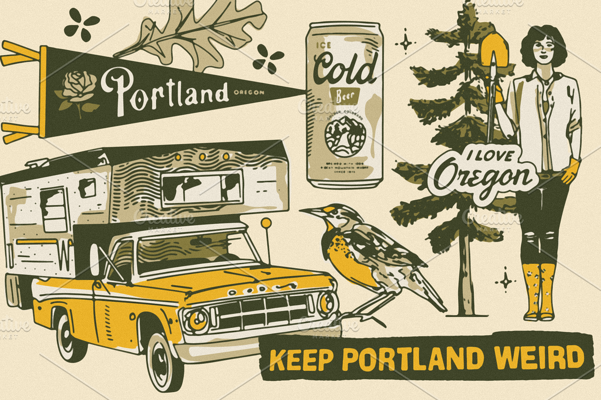 Oregon Campout: Patterns + Graphics, a Pattern Graphic by Bruised Goods (Photo 2 of 21)