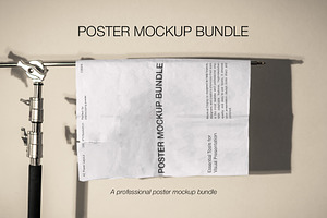A2 Hanging Poster Mockup Set, an Advertising Mockup by Mocktopia